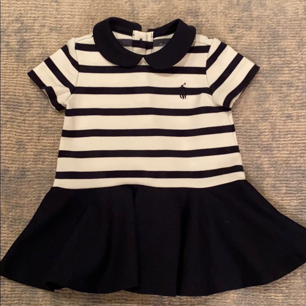 Ralph Lauren Baby Striped Bloomer Dress